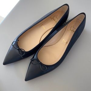 Christian Louboutin Hall Spiked Leather Flats